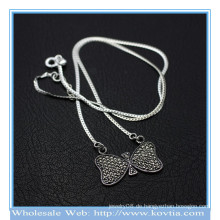 Großhandelsneueste 925 silberne süße Bowknotketten hängende Halskette 850068